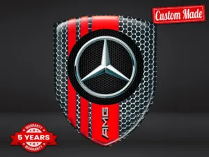 Mercedes Rear Window Stickers Cars Style Racing Customizable